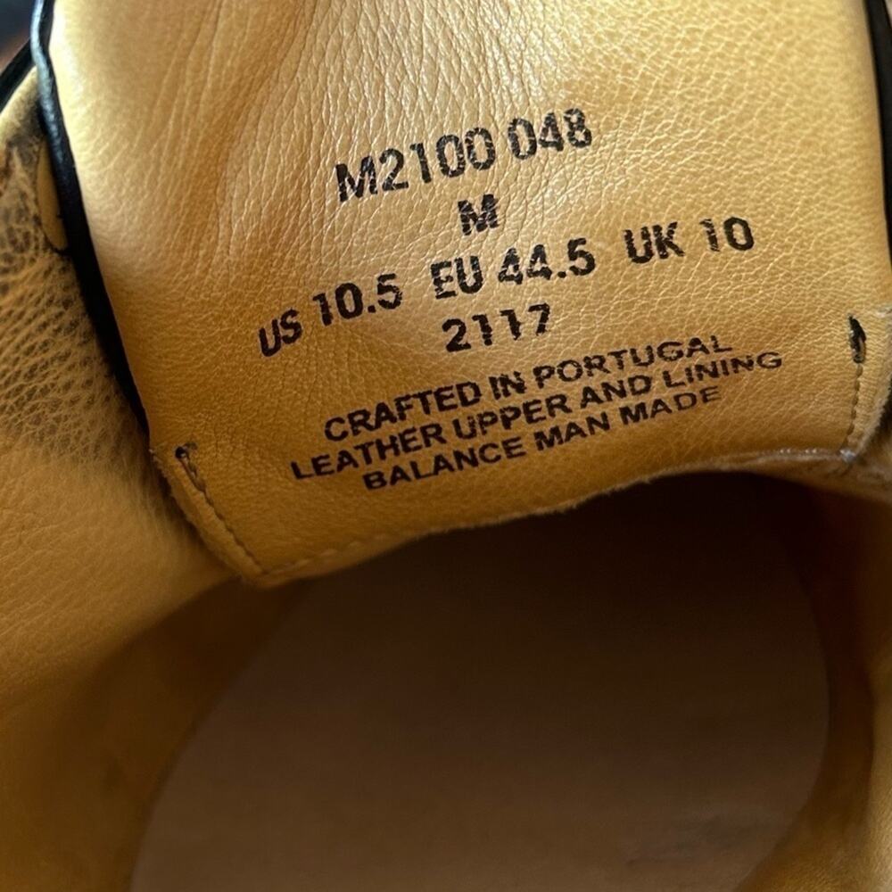 Samuel Hubbard Founder Classic Men’s Oxford Work Shoes, Black Leather, Size 10.5 - Picture 15 of 16